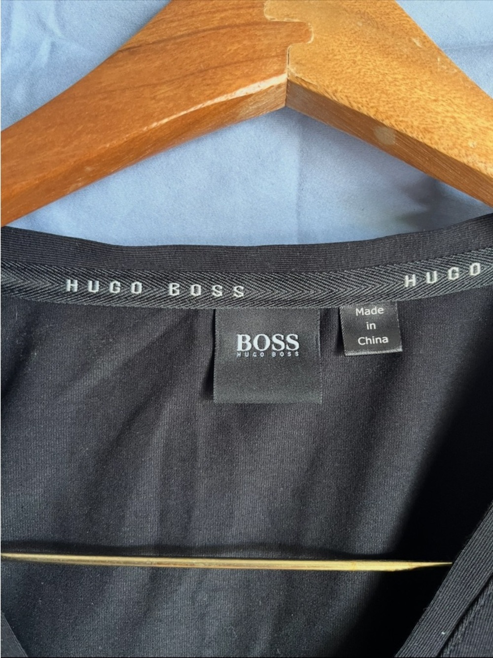 Hugo Boss Black Tee with Subtle Logo Neckband